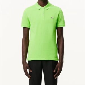 Lacoste Men Short Sleeves Lemon Polo Shirt  Size 6